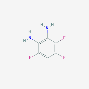 molecular formula C6H5F3N2 B3051828 3,4,6-trifluorobenzene-1,2-diamine CAS No. 363-74-6