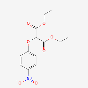 molecular formula C13H15NO7 B3051831 Diethyl(4-nitrophenoxy)propanedioate CAS No. 36309-51-0