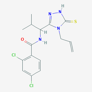 N-[1-(4-allyl-5-sulfanyl-4H-1,2,4-triazol-3-yl)-2-methylpropyl]-2,4-dichlorobenzamide
