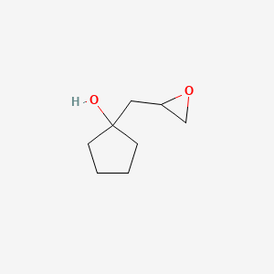 molecular formula C8H14O2 B3051841 1-[(Oxiran-2-yl)methyl]cyclopentan-1-ol CAS No. 36399-23-2