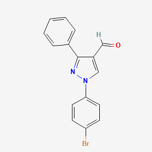 1-(4-Bromophenyl)-3-phenyl-1h-pyrazole-4-carbaldehyde