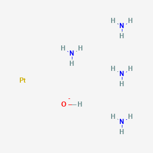 molecular formula H13N4OPt- B3051898 Platinum, tetraamminehydroxy- CAS No. 36863-22-6