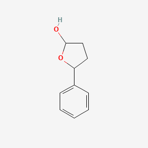 molecular formula C10H12O2 B3051899 5-Phenyltetrahydrofuran-2-ol CAS No. 36866-66-7