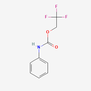 molecular formula C9H8F3NO2 B3051917 2,2,2-trifluoroethyl N-phenylcarbamate CAS No. 370-32-1