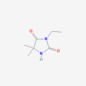 molecular formula C7H12N2O2 B3051921 3-乙基-5,5-二甲基咪唑烷-2,4-二酮 CAS No. 37021-15-1