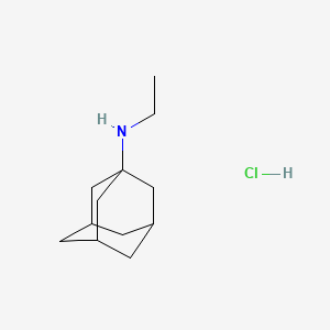 molecular formula C12H22ClN B3051935 N-ethyladamantan-1-amine hydrochloride CAS No. 3717-42-8