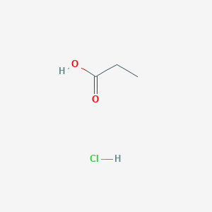 molecular formula C3H7ClO2 B3051949 盐酸丙酸 CAS No. 37262-38-7