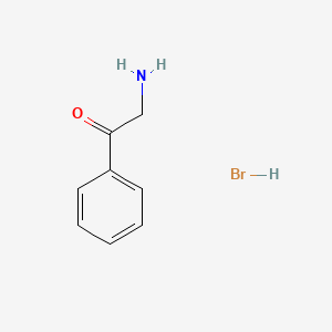 molecular formula C8H10BrNO B3051959 Ethanone, 2-amino-1-phenyl-, hydrobromide CAS No. 37394-53-9