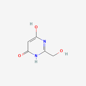 molecular formula C5H6N2O3 B3051973 2-(Hydroxymethyl)-4,6-pyrimidinediol CAS No. 3748-16-1