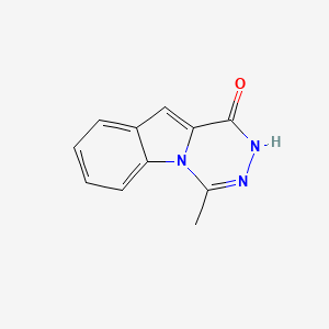 molecular formula C11H9N3O B3051985 4-甲基-2H-[1,2,4]三嗪[4,5-a]吲哚-1-酮 CAS No. 37574-74-6
