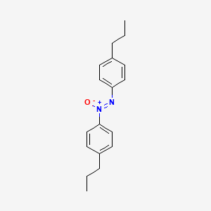 molecular formula C18H22N2O B3051990 Diazene, bis(4-propylphenyl)-, 1-oxide CAS No. 37592-85-1