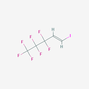 molecular formula C5H2F7I B3051991 3,3,4,4,5,5,5-Heptafluoro-1-iodo-1-pentene CAS No. 376-97-6