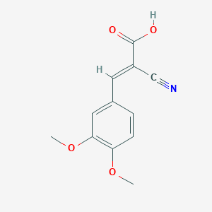 molecular formula C12H11NO4 B3051994 Alpha-cyano-3,4-dimethoxycinnamic acid CAS No. 37630-52-7