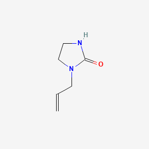 molecular formula C6H10N2O B3051999 2-咪唑烷酮，1-烯丙基- CAS No. 37732-87-9