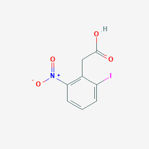 molecular formula C8H6INO4 B3052001 (2-Iodo-6-nitrophenyl)acetic acid CAS No. 37777-75-6
