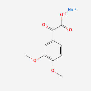 molecular formula C10H9NaO5 B3052013 Sodium 3,4-dimethoxyphenylglyoxylate CAS No. 37891-88-6