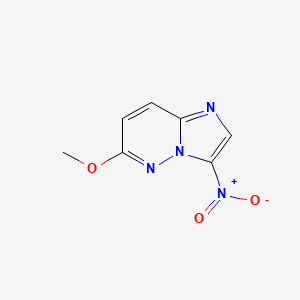 molecular formula C7H6N4O3 B3052025 6-Methoxy-3-nitroimidazo[1,2-b]pyridazine CAS No. 37990-39-9