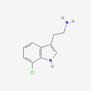 molecular formula C10H11ClN2 B3052034 1H-吲哚-3-乙胺，7-氯- CAS No. 3804-16-8