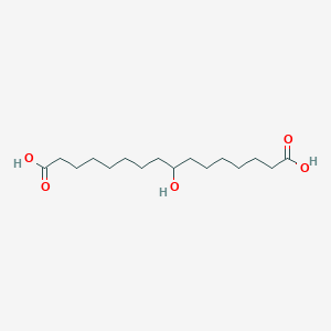 molecular formula C16H30O5 B3052044 8-Hydroxyhexadecanedioic acid CAS No. 38076-48-1