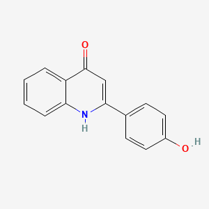 molecular formula C15H11NO2 B3052050 2-(4-Hydroxy-phenyl)-1h-quinolin-4-one CAS No. 3813-93-2