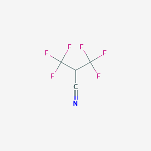 molecular formula C4HF6N B3052065 3,3,3-Trifluoro-2-(trifluoromethyl)propanenitrile CAS No. 382-17-2