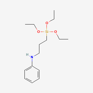 molecular formula C15H27NO3Si B3052076 Benzenamine, N-[3-(triethoxysilyl)propyl]- CAS No. 38280-61-4