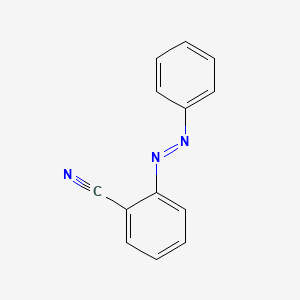 molecular formula C13H9N3 B3052081 2-Phenyldiazenylbenzonitrile CAS No. 38302-59-9