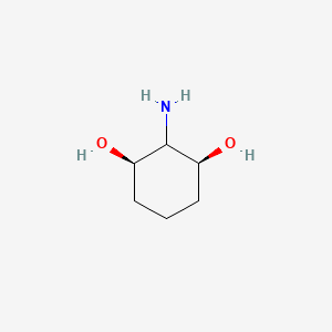 molecular formula C6H13NO2 B3052082 (1R,2R,3S)-2-Aminocyclohexane-1,3-diol CAS No. 38332-12-6