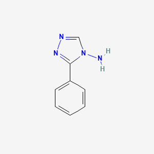 molecular formula C8H8N4 B3052085 3-苯基-4H-1,2,4-三唑-4-胺 CAS No. 38345-23-2