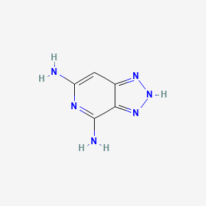 molecular formula C5H6N6 B3052090 2h-[1,2,3]Triazolo[4,5-c]pyridine-4,6-diamine CAS No. 38359-71-6