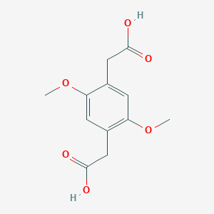 molecular formula C12H14O6 B3052099 2-[4-(Carboxymethyl)-2,5-dimethoxyphenyl]acetic acid CAS No. 38439-92-8