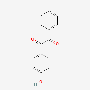 molecular formula C14H10O3 B3052108 1-(4-Hydroxyphenyl)-2-phenylethane-1,2-dione CAS No. 38469-73-7