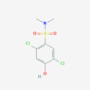 molecular formula C8H9Cl2NO3S B3052118 Benzenesulfonamide, 2,5-dichloro-4-hydroxy-N,N-dimethyl- CAS No. 38526-61-3