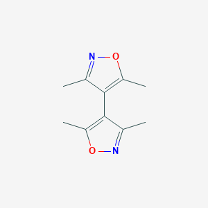 molecular formula C10H12N2O2 B3052123 4,4'-Biisoxazole, 3,3',5,5'-tetramethyl- CAS No. 38604-92-1