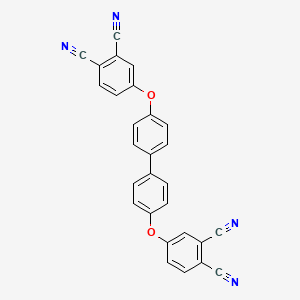 molecular formula C28H14N4O2 B3052137 4,4'-Bis(3,4-dicyanophenoxy)biphenyl CAS No. 38791-69-4