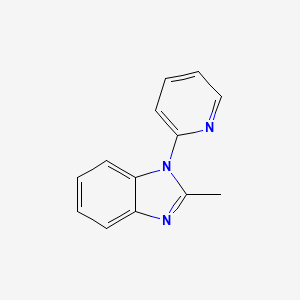 molecular formula C13H11N3 B3052138 2-Methyl-1-(pyridin-2-yl)-1H-benzo[d]imidazole CAS No. 38794-17-1