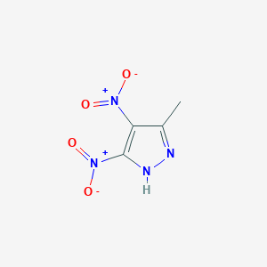 molecular formula C4H4N4O4 B3052146 5-甲基-3,4-二硝基-1H-吡唑 CAS No. 38859-00-6