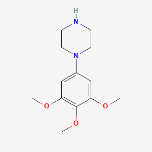 molecular formula C13H21ClN2O3 B3052148 1-(3,4,5-Trimethoxyphenyl)piperazine CAS No. 38869-07-7