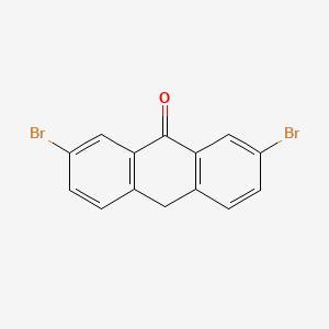 molecular formula C14H8Br2O B3052152 2,7-Dibromoanthracen-9(10H)-one CAS No. 38917-92-9