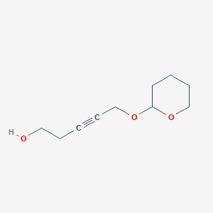 molecular formula C10H16O3 B3052159 3-Pentyn-1-ol, 5-[(tetrahydro-2H-pyran-2-yl)oxy]- CAS No. 38996-32-6