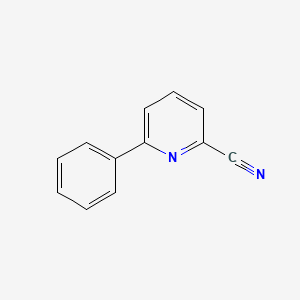 molecular formula C12H8N2 B3052166 2-Cyano-6-phenylpyridine CAS No. 39065-47-9