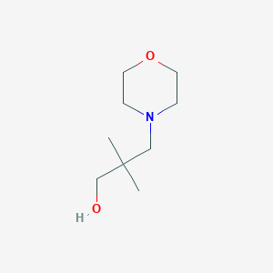 molecular formula C9H19NO2 B3052167 2,2-Dimethyl-3-(morpholin-4-yl)propan-1-ol CAS No. 39067-47-5