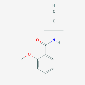 molecular formula C13H15NO2 B3052171 Benzamide, N-(1,1-dimethyl-2-propynyl)-2-methoxy- CAS No. 39108-83-3