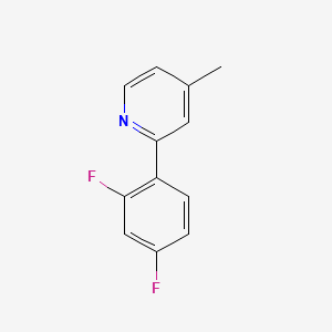 molecular formula C12H9F2N B3052172 2-(2,4-二氟苯基)-4-甲基吡啶 CAS No. 391250-41-2