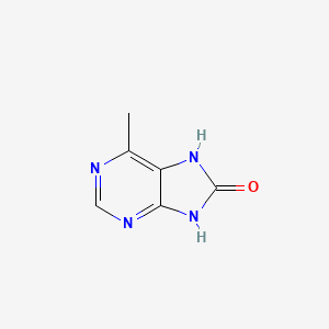 molecular formula C6H6N4O B3052185 6-甲基-7,9-二氢-嘌呤-8-酮 CAS No. 39209-57-9
