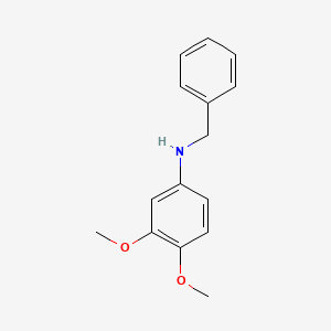 molecular formula C15H17NO2 B3052186 N-benzyl-3,4-dimethoxyaniline CAS No. 39217-14-6