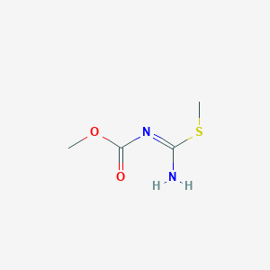 molecular formula C4H8N2O2S B3052190 N-(1-甲硫基-1-亚氨基甲基)甲基氨基甲酸酯 CAS No. 39259-32-0