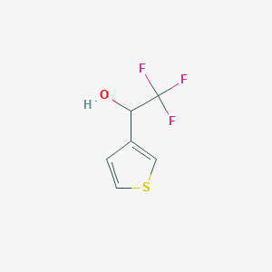 molecular formula C6H5F3OS B3052197 2,2,2-Trifluoro-1-(thiophen-3-yl)ethanol CAS No. 394203-57-7
