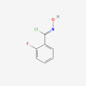 molecular formula C7H5ClFNO B3052205 2-氟-N-羟基苯甲酰亚胺氯 CAS No. 39502-43-7