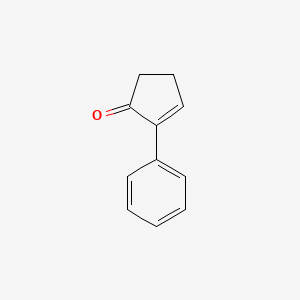 molecular formula C11H10O B3052212 2-苯基环戊-2-烯-1-酮 CAS No. 39545-99-8